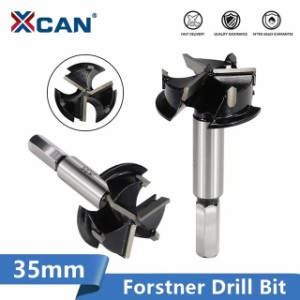 Xcan forstner-超硬チップ付きドリルビット,木工用,3フルート,35mm,大工用ドリルビット