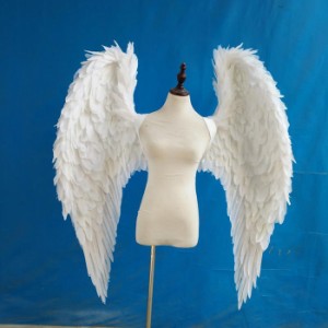 天使 羽 コスプレ道具 羽 翼 wing ウイング ホワイト 125cm 天使みたい 妖精 悪魔 造型可 ファッションショー パーティーグッズ 撮影 ス