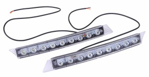 ユーロデイライト 18LED ホワイト オレンジ   キャンセラー内蔵 2wey デイライト