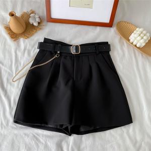 大きいサイズ レディース パンツ ボトムス 春夏秋 ミニ丈 ショート丈 ワイドレッグ ハイウエスト パンツ シンプル カジュアル おしゃれ