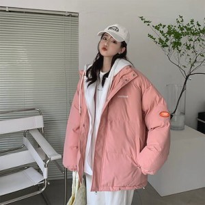 偽2件 綿入れの服 コート 韓国のファッション 厚くする だんねつ中綿 コート 2021冬 学生