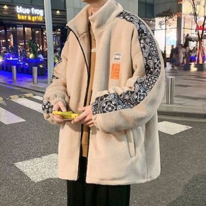 中綿コートコットンジャケット 韓国ファッションカジュアルブルゾン 防寒 厚手ジャケット
