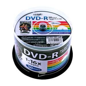 （まとめ）HI DISC DVD-R 4.7GB 50枚スピンドル 1〜16倍速対応 ワイドプリンタブル HDDR47JNP50(×3セット) |b04
