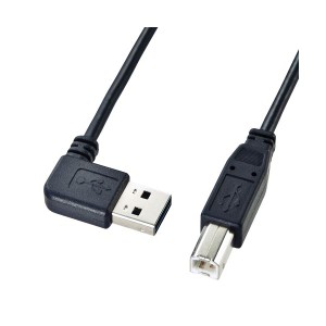 (まとめ)サンワサプライ 両面挿せるL型USBケーブル(A-B標準) KU-RL2(×5セット) |b04