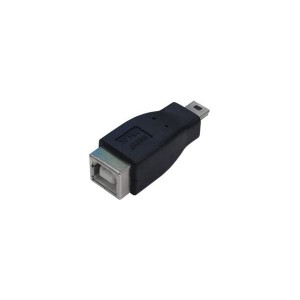 (まとめ)変換名人 変換プラグ USB B(メス)→miniUSB(オス) USBBB-M5A(×10セット) |b04