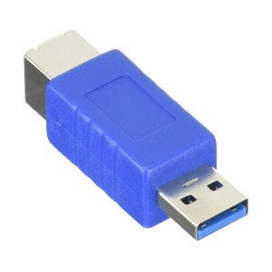(まとめ)変換名人 変換プラグ USB3.0 B(メス)-A(オス) USB3BB-AA(×10セット) |b04