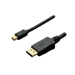 （まとめ）MCO 4K対応miniDisplayPort-DPケーブル 2m ブラック DPC-4KDP20／BK(×2セット) |b04