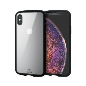 （まとめ）エレコム iPhone XS/TOUGH SLIM LITE/クリア/クリア PM-A18BTSLCCR(×2セット) |b04