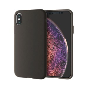 （まとめ）エレコム iPhone XS/シリコンケース/ブラック PM-A18BSCBK(×5セット) |b04