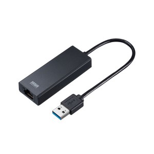 サンワサプライ USB3.2-LAN変換アダプタ(2.5Gbps対応) USB-CVLAN5BK |b04