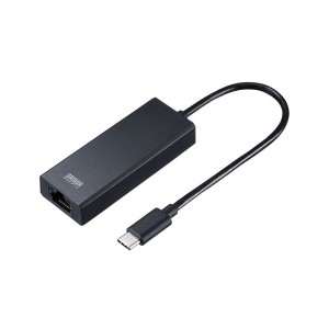 サンワサプライ USB3.2 Type-C-LAN変換アダプタ(2.5Gbps対応) USB-CVLAN6BK |b04