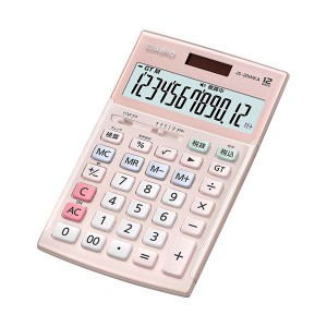 カシオ計算機 CASIO 実務電卓(検算タイプ) ジャストタイプ12桁 ピンク JS-20WKA-PK-N |b04
