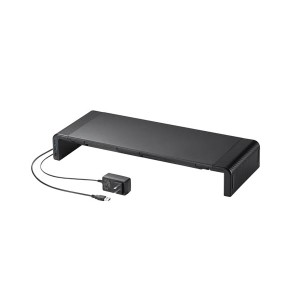 サンワサプライ USBハブ付き机上ラック MR-LC211HBK ブラック(組立式) |b04