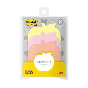 (10個セット) 3M Post-it ポストイット シルエットノート 強粘着 アップル 3M-SSS-APRX10 |b04