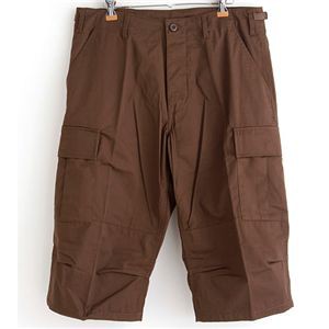 アメリカ軍 BDU クロップドカーゴパンツ ／迷彩服パンツ ( Mサイズ ) ブラウン ( レプリカ ) |b04