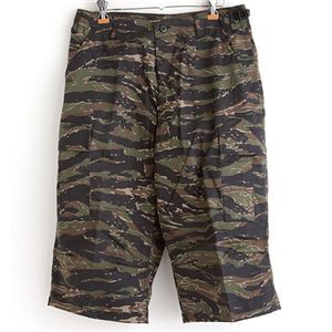 アメリカ軍 BDU クロップドカーゴパンツ ／迷彩服パンツ ( XLサイズ ) タイガー ( レプリカ ) |b04