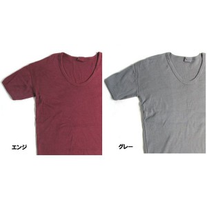 東ドイツタイプ Uネック Tシャツ JT039YD エンジ サイズ4 ( レプリカ ) |b04