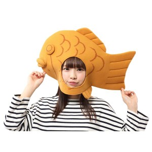 コスプレ衣装/コスチューム (かぶりもん たい焼きかぶりもの) 幅380mm ヘッダー付き (ハロウィン パーティー 宴会) |b04