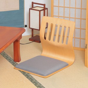 和座椅子 パーソナルチェア (2個セット ) 幅395mm ナチュラル クッション付き 木製 リビング ダイニング 和室 和風 来客 飲食店 |b04