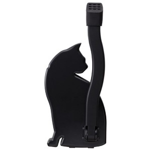 ドアストッパー 約縦6.3×横10.2×高さ23.2cm 猫 ねこ ブラック マグネットタイプ 日本製 玄関ドア エントランス 入口 |b04