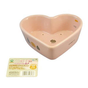 （まとめ） うさぎのハート型コーナー食器 （ペット用品・小動物用） 【×3セット】【メーカー直送】代引き・銀行振込前払い不可・同梱不