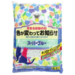 （まとめ）スーパーブルー 6.5L【×3セット】 (猫砂)【メーカー直送】代引き・銀行振込前払い不可・同梱不可