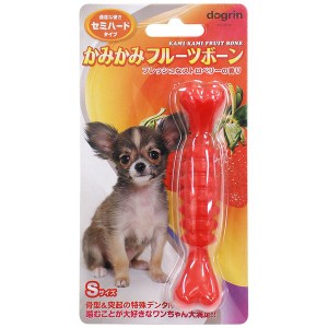 （まとめ）かみかみフルーツボーン セミハード Sサイズ ストロベリー【×5セット】 (犬用玩具)【メーカー直送】代引き・銀行振込前払い不