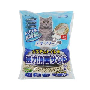 （まとめ）デオフリー システムトイレ用強力消臭サンド4L【×2セット】 (猫砂)【メーカー直送】代引き・銀行振込前払い不可・同梱不可