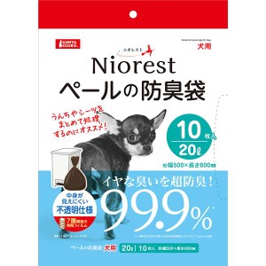 （まとめ）ニオレスト ペールの防臭袋20L 犬用 10枚【×3セット】 (犬用品)【メーカー直送】代引き・銀行振込前払い不可・同梱不可