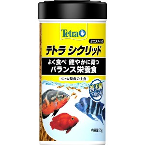 （まとめ）テトラ シクリッド ミニスティック 75g 熱帯魚用フード 【×3セット】【メーカー直送】代引き・銀行振込前払い不可・同梱不可