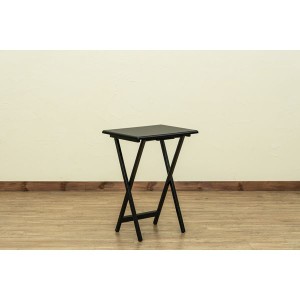 折りたたみテーブル ローテーブル 約幅48.5cm ブラック 木製脚付き フォールディングテーブル 完成品 リビング |b04