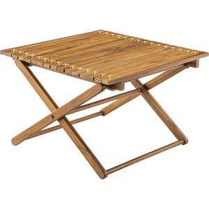 折りたたみテーブル ローテーブル 約幅60cm Sサイズ 木製 本革 フォールディングテーブル 組立式 リビング インテリア家具【メーカー直送