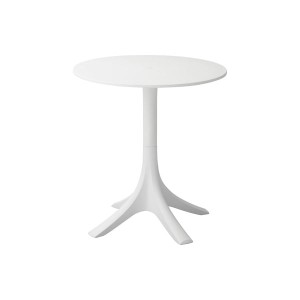 カフェテーブル/コーヒーテーブル ホワイト 組立品 (チェア別売り) |b04