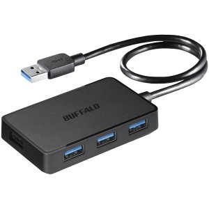 バッファロー USB3.0バスパワーハブ 4ポートタイプ マグネット付き ブラック BSH4U300U3BK |b04