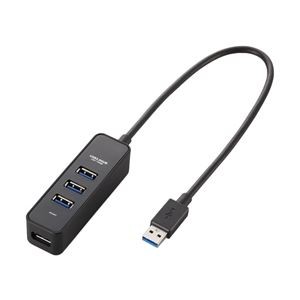 エレコム USB3.0ハブ/マグネット付/バスパワー専用/4ポート/ブラック U3H-T405BBK |b04