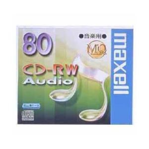 Maxell 音楽専用CD-RWメディア 80分 1枚ケース入り CDRWA80MQ.1TP |b04