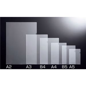 （まとめ） TANOSEE 再生クリアホルダー B4 クリア 1パック（10枚） (×10セット) |b04