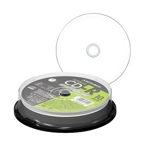 （まとめ）三菱ケミカルメディア データ用CD-R700MB 48倍速 ホワイトワイドプリンタブル スピンドルケース PR80FP10SD1 1パック(10枚) (