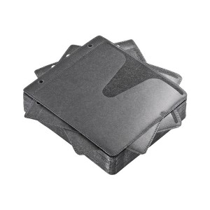 （まとめ）サンワサプライブルーレイディスク対応不織布ケース リング穴付 ブラック FCD-FRBD50BK 1パック(50枚)(×5セット) |b04