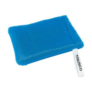（まとめ）TRUSCO石鹸入れ付き手洗いスポンジブラシ ブルー TSSP-B 1個(×10セット) |b04