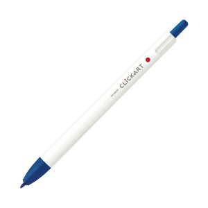 （まとめ）ゼブラ ノック式水性カラーペン クリッカート 青 WYSS22-BL 1セット（10本） (×5セット) |b04