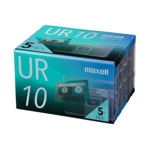 (まとめ) マクセル 音楽用カセットテープ「UR」 10分 UR-10N5P 1パック(5巻) (×10セット) |b04