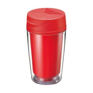 トレードワークス カスタムデザインタンブラーFC 250ml レッド TS-1146-002 1箱(60個) |b04