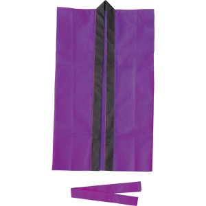 (まとめ)アーテック 不織布製はっぴ/法被 (Sサイズ) ロング丈 袖なし ハチマキ付き パープル(紫) (×50セット) |b04