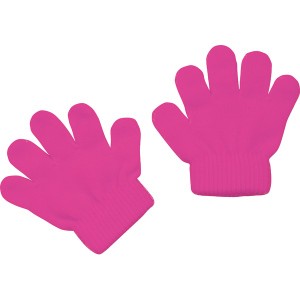(まとめ)アーテック ミニのびのび手袋 (幼児〜子供用サイズ) アクリル製 蛍光ピンク (×40セット) |b04