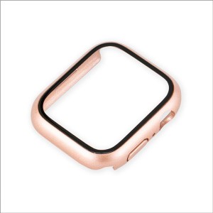 Digio2 AppleWatch Series8用 高硬度9Hガラス+ケース 45mm SMWC-AW451PG ピンクゴールド |b04