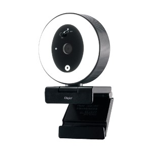Digio2 LEDリングライト付 USB WEBカメラ ブラック MCM-20BK |b04