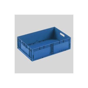 （まとめ） 岐阜プラスチック工業 折りたたみコンテナーF-Box F-BOX122G1 ダークブルー 1個入 (×2セット) |b04