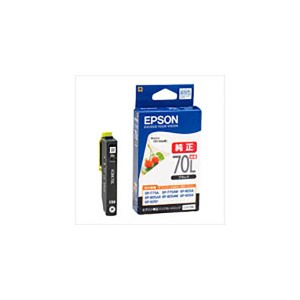 (業務用10セット) ( 純正品 ) EPSON エプソン インクカートリッジ (ICBK70L ブラック 増量) |b04