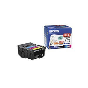 (純正品) EPSON エプソン インクカートリッジ (IC4CL75 4色パック) 大容量インク |b04